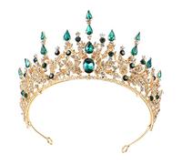 VICASKY tiara spose sposa a ballo studentesco dichiarazione Diademi Braut Haarschmuck Hochzeit Matrimonio a Donne matrimoni a Sposa gioiello testa lega Green