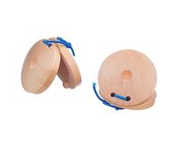 VICASKY Titolo Castagnette Di Legno Per Giovani Ragazze Percussione Strumento Per L'Educazione Precoce Musicale Tonalità Naturale Promuove La Coordinazione Occhio Mano E L'Uditività