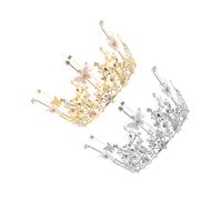 VICASKY Torta Corona Tiara per torta di compleanno e decorazioni per torte festive per feste, decorazione torta per compleanni e celebrazioni