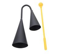 VICASKY Tradizionale Latina Americana Doppia tromba Con Bacchette Campane Di Mucca In Metallo Strumenti Musicali Set Per Bambini Per Scuola E Casa
