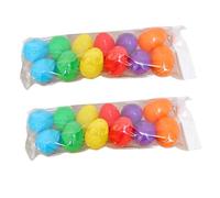 VICASKY Uova di Pasqua, set fai da te, 24 pezzi, uova di plastica ricaricabili colorate per coordinazione manuale e cervello dei bambini