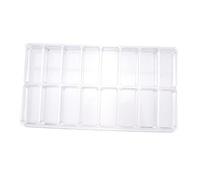 VICASKY Valigetta per cosmetici - Organizer per trucchi in acrilico - Portagioie con 16 scomparti - Supporto trasparente per display