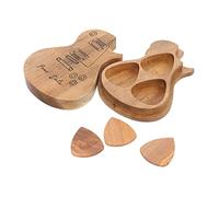 VICASKY Valigetta per plettri per basso, ukulele per basso, Guitar Place Drum Box accessori per chitarra, pratico organizer per riporre picchetti per chitarra, in legno massiccio, colori assortiti