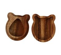 VICASKY Valigetta per plettri per chitarra, portatili, mini vetrina per chitarra elettrica, supporto per plettri, accessori per chitarra elettrica, accessori per chitarra, acacia, marrone, moderno
