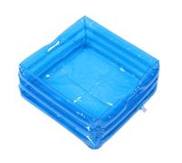VICASKY Vasca per Pediluvio Gonfiabile Portatile Scaletta Pieghevole per Piscina Accessori per Piscina Uso Versatile per Pediluvi Bagni e Stoccaggio Facile Trasporto Maniglie Design Elegan