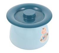 VICASKY Vaso da Notte per Coperchio Potty Portatile Blu con Barriera Odori Maniglia e Design Cartoon per Emergenze Auto e Campeggio