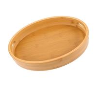 VICASKY Vassoio in Legno Massello Con Manici Ergonomici Capacità Per Servire Frutta Pane e Snack Decorativo Per Interni Moderni o