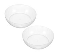 VICASKY Vassoio per Bilancia Digitale da Cucina 2 Pezzi, Ciotola Graduata Trasparente in Plastica Abs da 600 Ml Scala, Vassoio per Pesare Alimenti e Ingredienti per Cottura e Dieta,