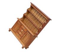 VICASKY Vecchio modello di armadio, decorazione per la casa, mini cassetto, statuette per paesaggi, mini armadietto per bambole, accessori per il fai da te, modello verticale, mini mobili in legno