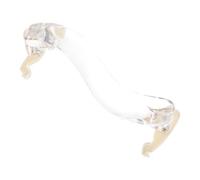 VICASKY Violino in Acrilico Resistente Portatile, Spallina Comoda Design Curvo, Poggiaspalla Bianco per Ridurre la Pressione della Spalla Durante L’uso dello Strumento