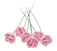VICASKY Vivace Miniatura Rosenpicks Fiori Artificiali In Scala 112 Per Casa delle Bambole La Vostra Decorazione Con Composizioni Floreali
