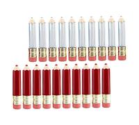 VICASKY Vuoto Lipgloss Tubi A Matita Contenitore Ricaricabile Per Labbra Fai Da Te Varianti Trasparente E Rosse Per Progetti Creativi Cosmetici