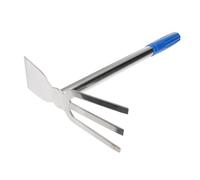 VICASKY Zappetta da Giardino in Acciaio Inossidabile Doppia Testa Attrezzo Multifunzionale per Scavare Ergonomica per Coltivazione e Diserbo Facile