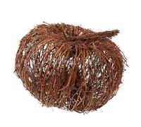 VICASKY Zucca Decorativa in Rattan Forma Realistica per Halloween Decorazione da Tavolo Casa Utilizzabile per Lunghi Periodi Grazie al Materiale Naturale e Robusto