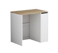 Vicco armadietto coprilavatrice Lavik, Bianco, 93.5 x 88.5 cm | con 3 scomparti, per riporre risparmiando spazio sopra la lavatrice