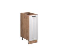Vicco Armadio cucina dispensa alto Fame-Line, Bianco casa di campagna, 30 cm senza piano di lavoro