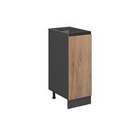 Vicco Armadio cucina dispensa alto R-Line, Quercia dorata, 30 cm Forma a J, senza piano di lavoro, per la libera combinazione all'interno di sistemi cucina modulari