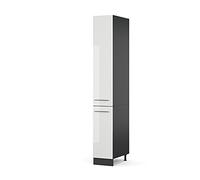 Vicco Armadio da farmacia Fame-Line, Bianco lucido, 30 cm
