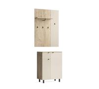 Vicco Armadio da ingresso Puerto, Rovere/Cachemire, Set da 2 pezzi | Set da 2 pezzi