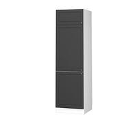 Vicco Armadio frigorifero Fame-Line, Antracite-oro rustico, 60 cm, per la combinazione con altri moduli della serie Fame-Line