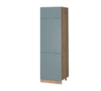 Vicco Armadio frigorifero R-Line, Grigio-blu, 60 cm, per la libera combinazione all'interno di sistemi cucina modulari