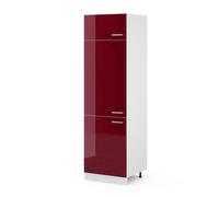Vicco Armadio frigorifero R-Line, Rosso lucido, 60 cm