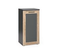 Vicco Armadio midi Niko, Antracite/quercia vichinga, 40 x 81.6 cm
