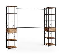 Vicco Armadio multifunzione Fyrk, Rovere rustico, 180 x 187 cm, combinabile con altri mobili Fyrk per un utilizzo modulare