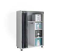 Vicco Armadio multifunzione multifunzione Doros, Bianco, 100 x 146.6 cm