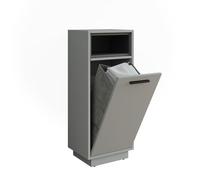 Vicco Armadio per la lavanderia Beatrice, Grigio/antracite, 38 x 93 cm con tasca interna rimovibile, con cesto della biancheria integrato per la raccolta della biancheria sporca