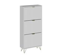 Vicco Armadio per le scarpe Helge, Bianco, 60 x 128.5 cm