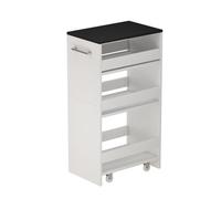 Vicco carrello cucina Rivo, Bianco/antracite, 30 x 84.8 cm