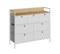 Vicco Cassettiera Belaro, Bianco, 98 x 85 cm