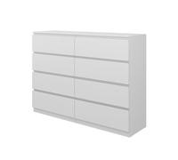 Vicco cassettiera per camera da letto Calisto, Bianco/Bianco, 138 x 101.5 cm