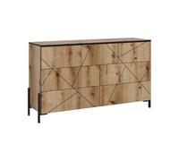 Vicco Cassettiera per camera da letto Hatto, Rovere, 139.8 x 80.2 cm