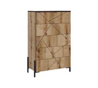 Vicco Cassettiera per camera da letto Hatto, Rovere, 78 x 120 cm