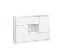 Vicco Cassettiera per camera da letto Ruben, Bianco, 120 x 84 cm, per riporre abiti e oggetti di uso quotidiano