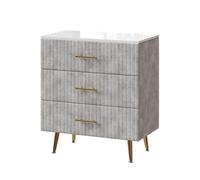 Vicco Cassettiera Velia, Grigio, 70 x 78.5 cm con 3 cassetti