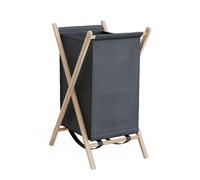 Vicco Cesto per la biancheria Bruno, Grigio, 40 x 64 cm