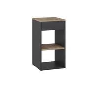Vicco Comodino camera da letto Dany, Antracite/Rovere dorato, 35 x 65 cm | con 1 cassetto, adatto per la conservazione di libri e riviste