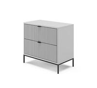 Vicco comodino camera da letto Eliza, Grigio, 66 x 60 cm