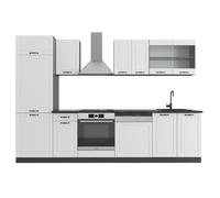 Vicco Cucina componibile R-Line, Bianco country/antracite, 300 cm