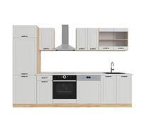 Vicco Cucina componibile R-Line Casa di campagna bianca/Rovere 300 cm