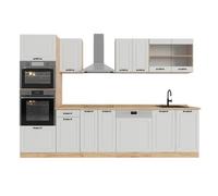 Vicco Cucina componibile R-Line Casa di campagna bianca/Rovere 300 cm