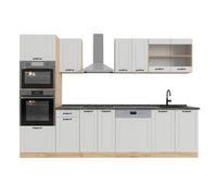 Vicco Cucina componibile R-Line Casa di campagna bianca/Rovere 300 cm