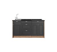 Vicco Cucine componibili piccole Fame-Line, Antracite country, 150 cm