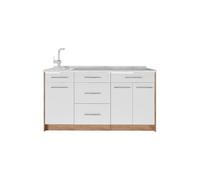 Vicco Cucine componibili piccole Fame-Line, Bianco lucido, 150 cm