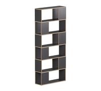 Vicco Divisorio per ambienti Eneos, Antracite/quercia, 80 x 186 cm | utilizzabile come scaffale autoportante per una suddivisione flessibile degli spazi