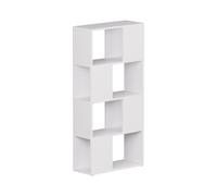 Vicco Divisorio per ambienti Eneos, Bianco, 60 x 124.5 cm, utilizzabile come scaffale autoportante per una suddivisione flessibile degli spazi