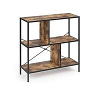 Vicco Divisorio per ambienti Fyrk, Legno antico, 80 x 79 cm, utilizzabile come divisorio con struttura in metallo e ripiani aperti